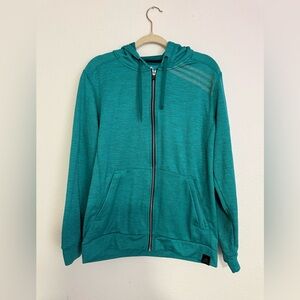 adidas Teal Zip Up Sweater